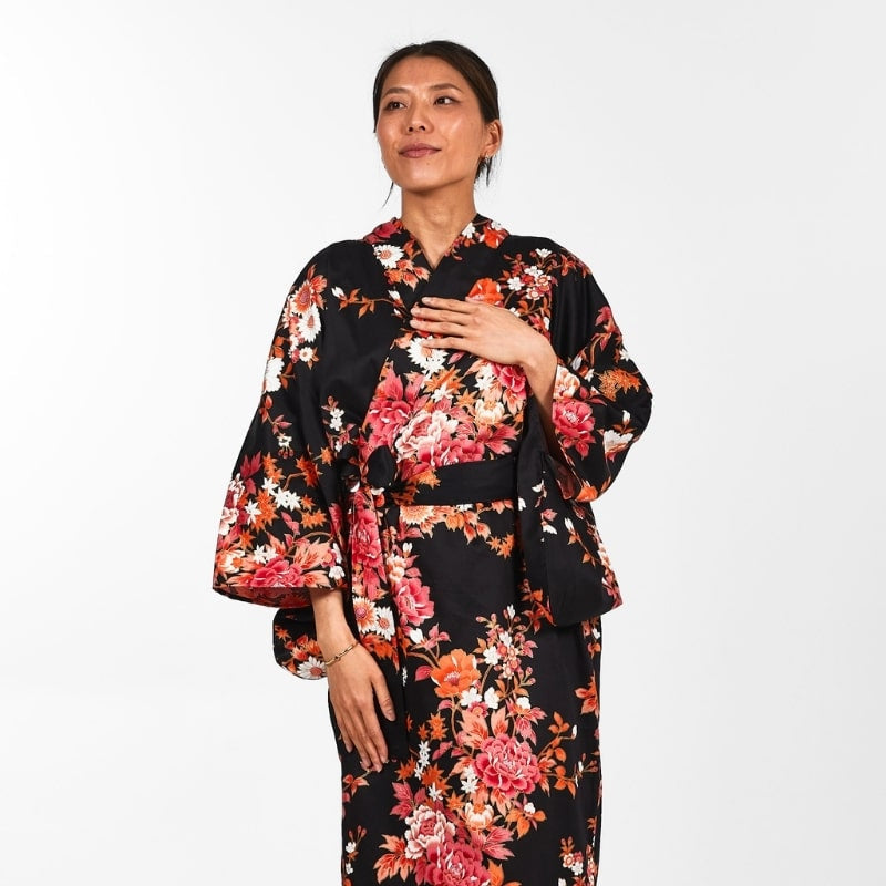 Japanse Kimono Sakura to Botan voor dames - Een maat