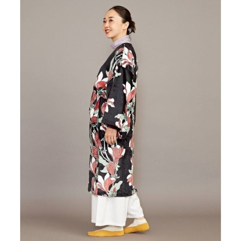 Kimono Pyjama Fleece Zwart