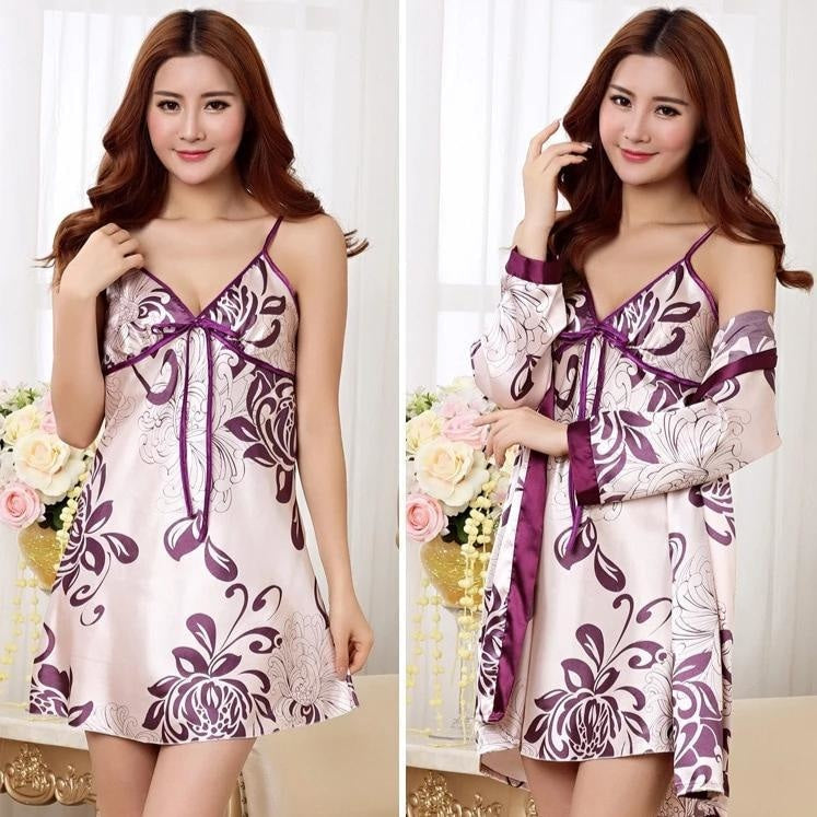 Kimono Pyjama Set Paars