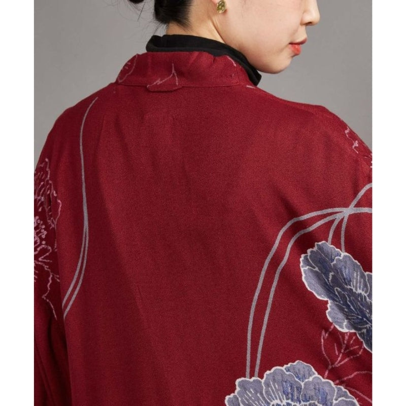 Kimono Vest Lang - Rood