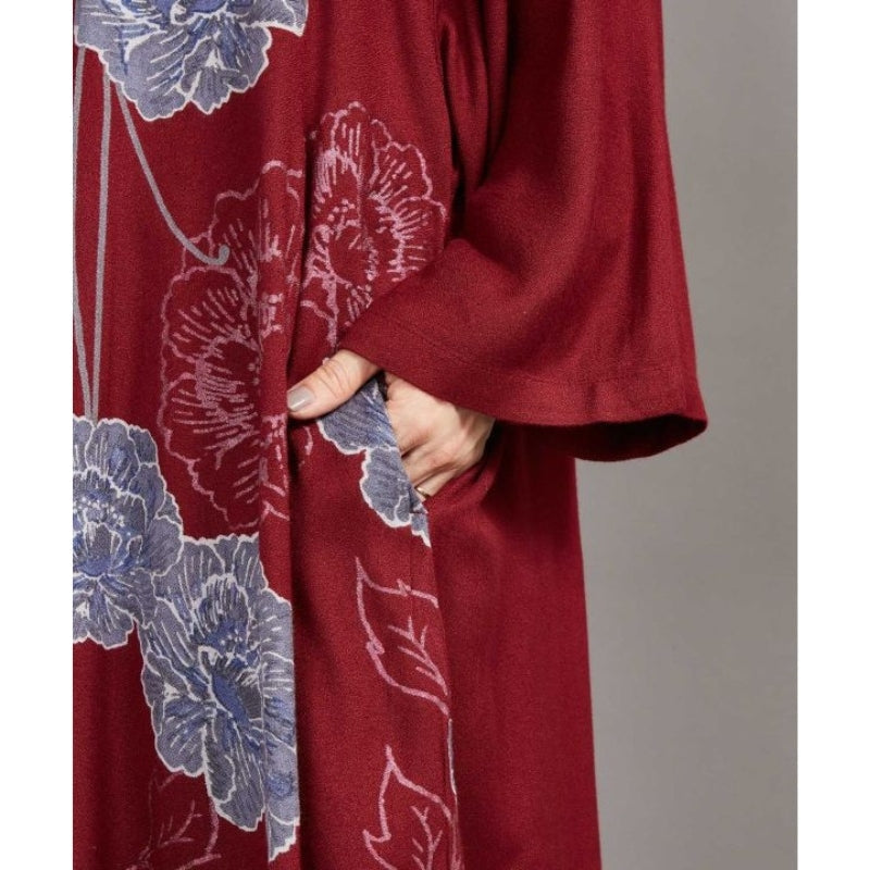 Kimono Vest Lang - Rood