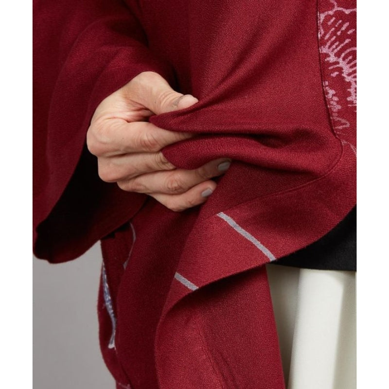 Kimono Vest Lang - Rood