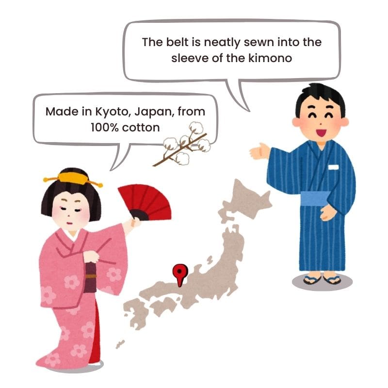 Kimono Yukata Dames – Sakura & Kumo