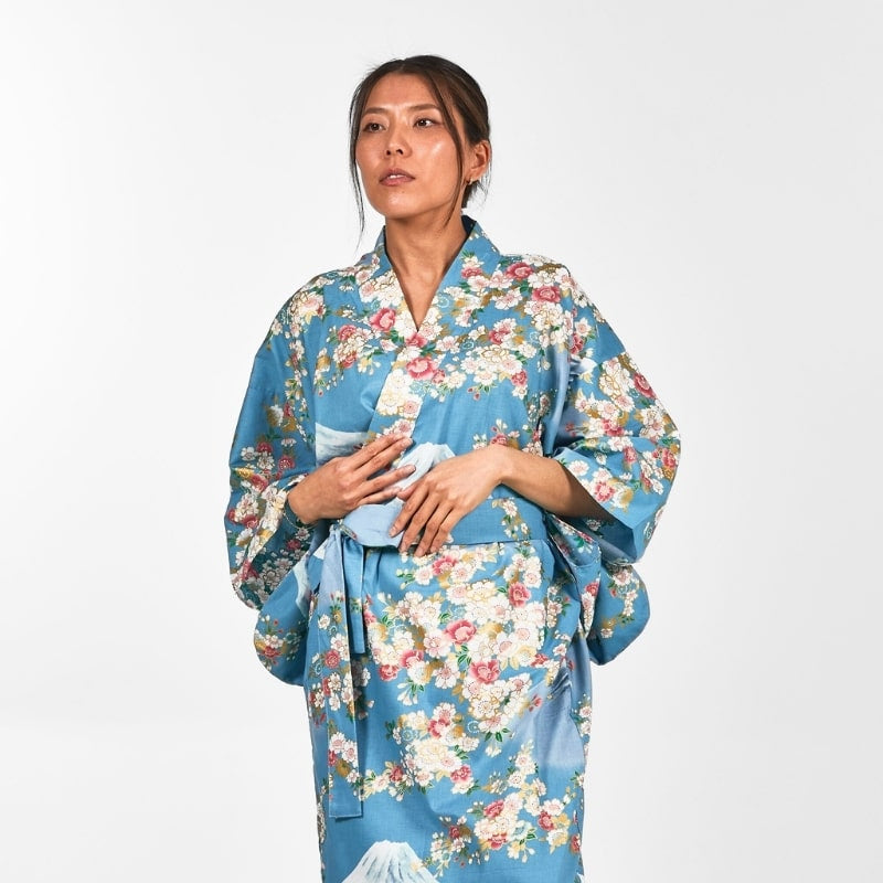 Dames Yukata Kimono Fujisan no Sakura