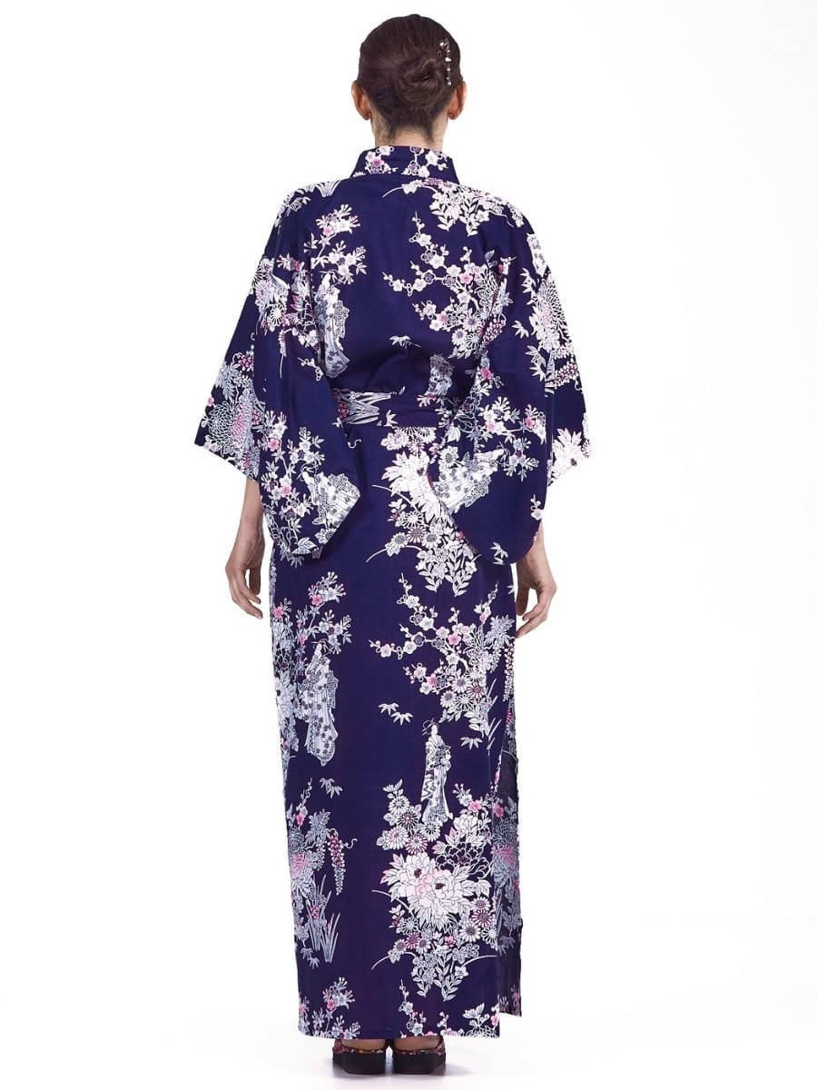 Kimono Yukata Femme Pivoine & Geisha