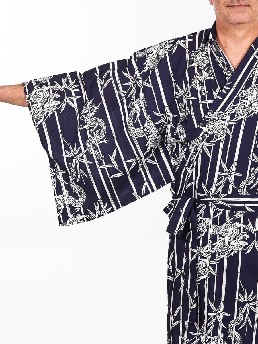 Kimono Yukata Heren - Bamboo & Dragon