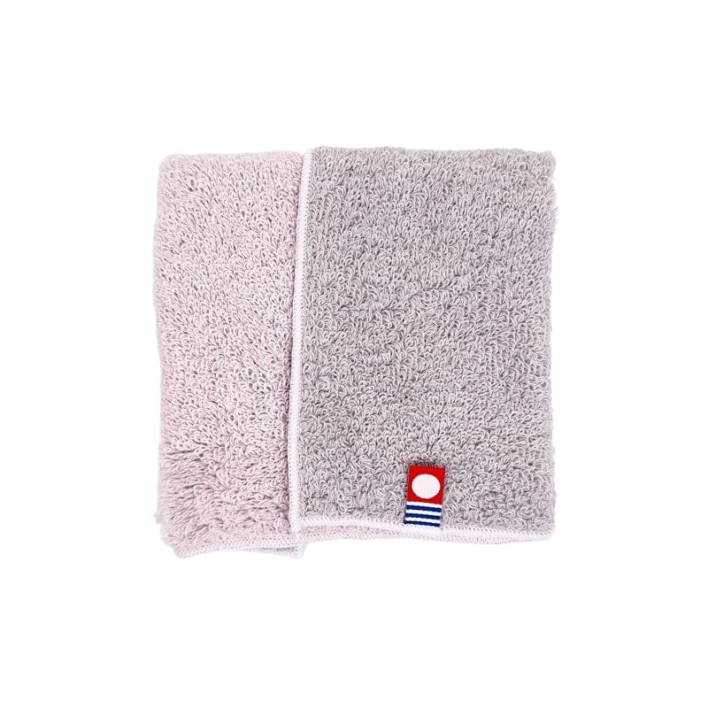 Kleine Japanse Handdoek - Tweekleurig Grijs