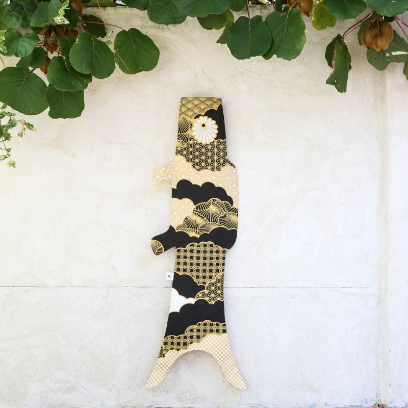 Koinobori Patchwork Zwart (M)