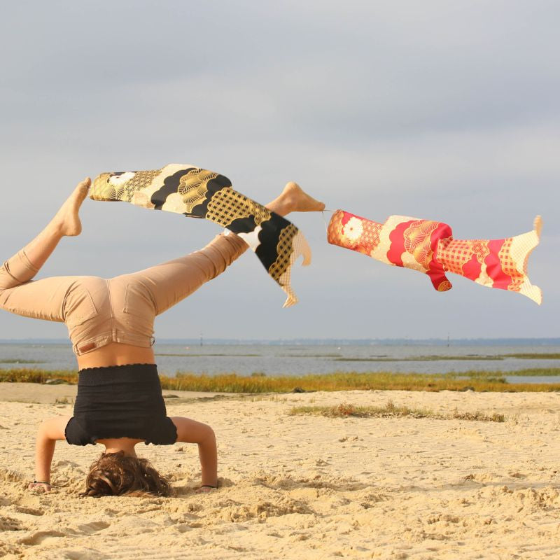 Koinobori Patchwork Rood - 100 cm