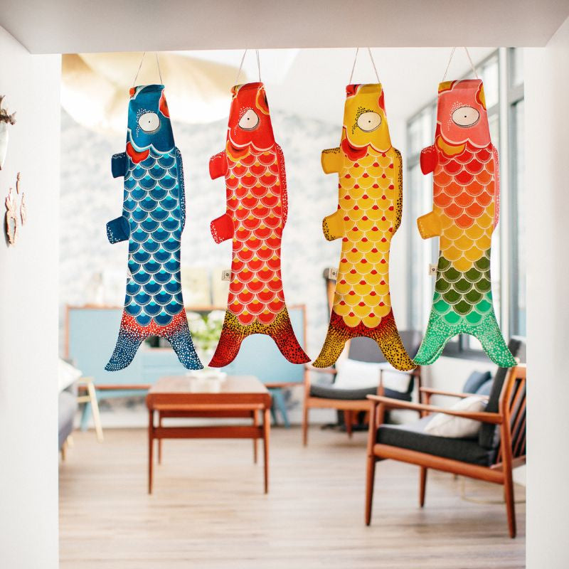 Koinobori Regenboog - 70 cm