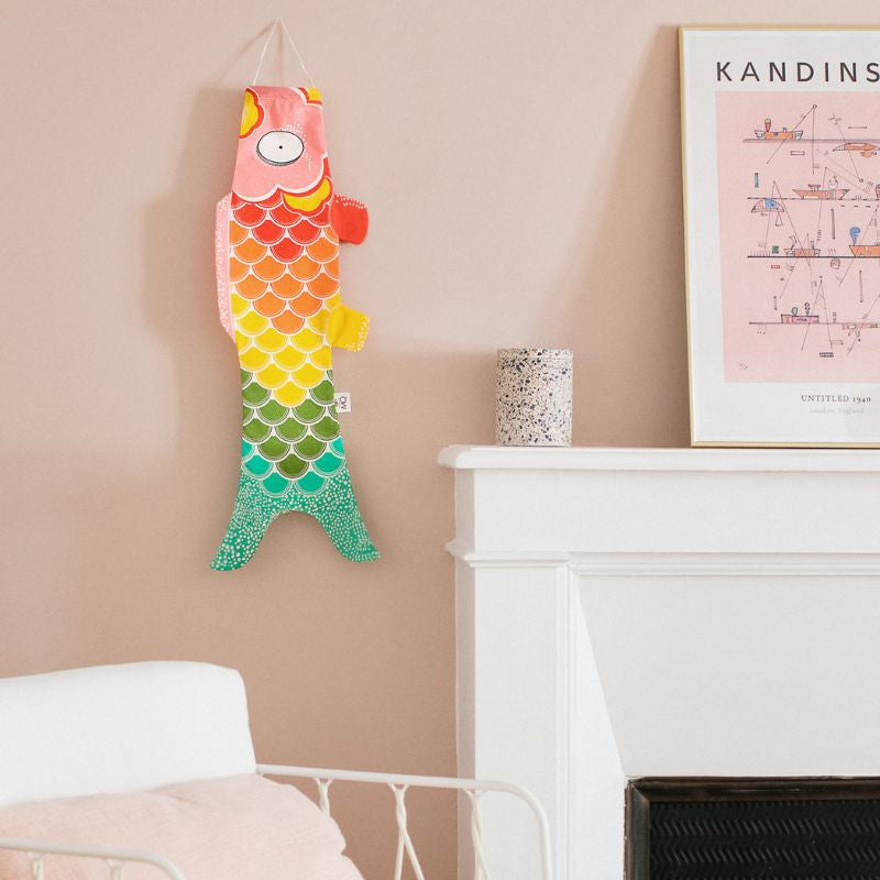 Koinobori Regenboog - 70 cm