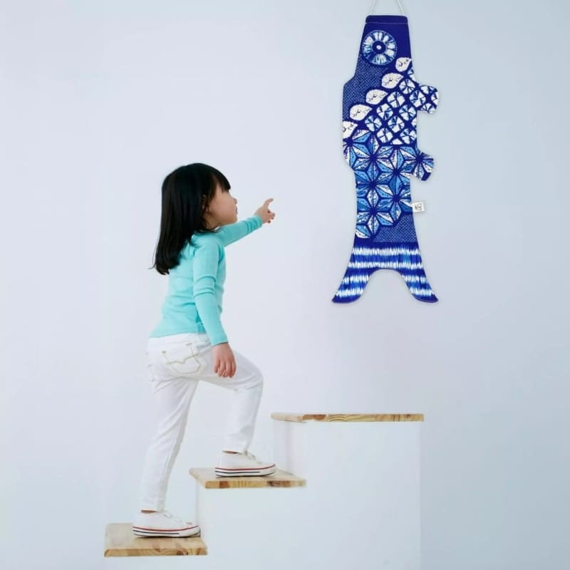 Koinobori Shibori Indigo - 70 cm