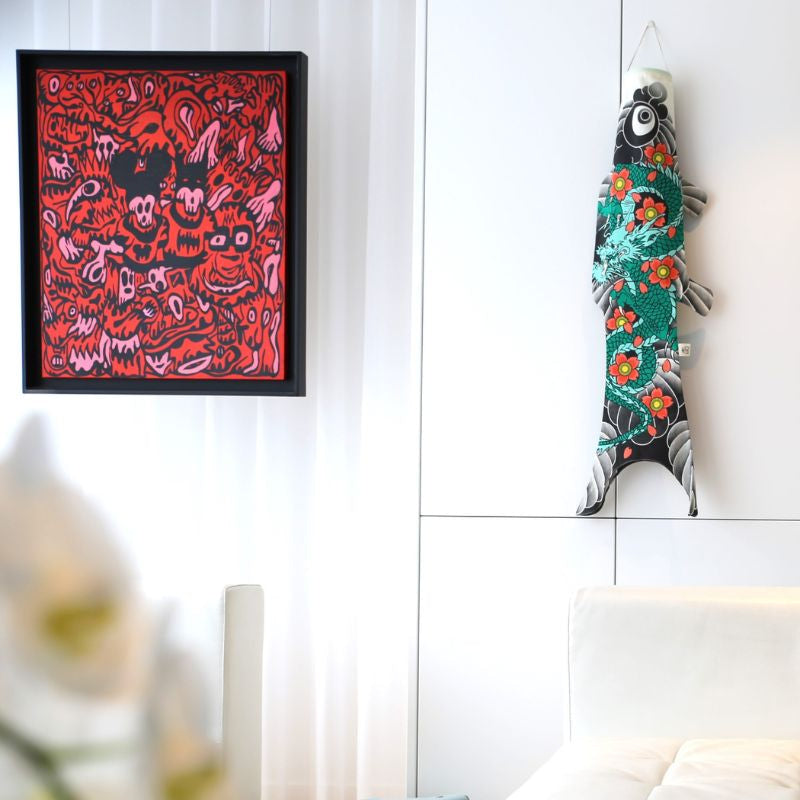 Koinobori draak Tattoo (M)