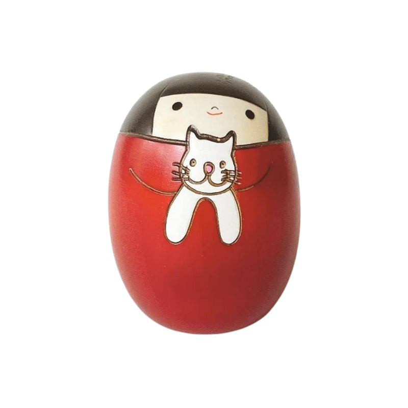 Rode Kokeshi Neko