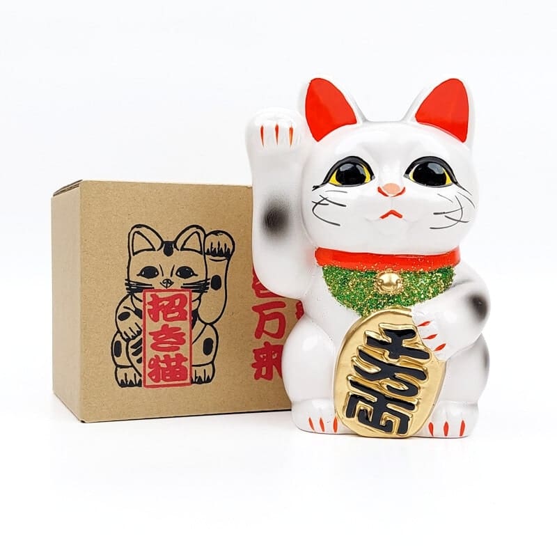 Maneki Neko Beeldje - Tokoname Keramiek