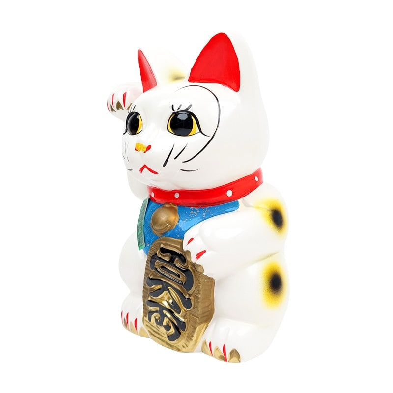 Maneki Neko Wit Seto - 21 cm