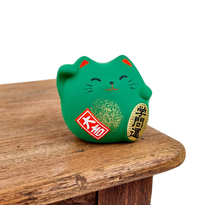 Maneki Neko Rond Groen