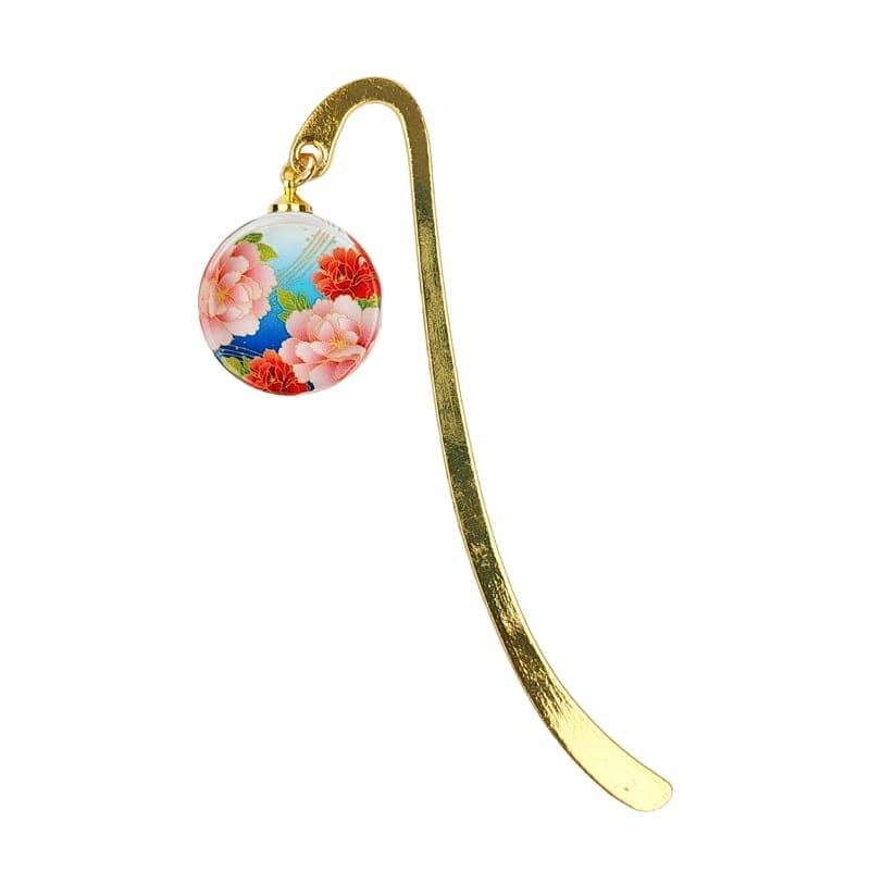 Japanse Bookmark Pioenroos