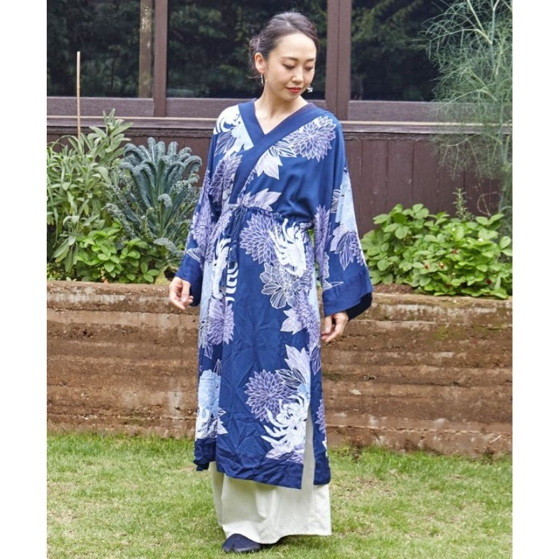 Maxi Jurk met Japans Patroon