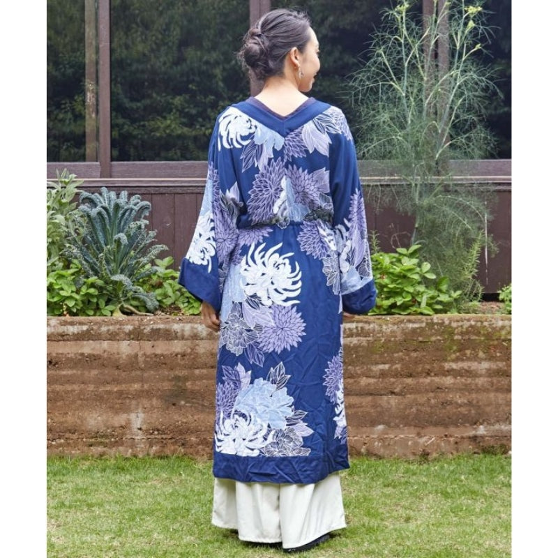 Maxi Jurk met Japans Patroon