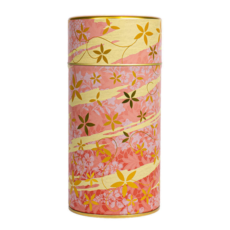 Metalen Theebus - Bloemenprint Roze
