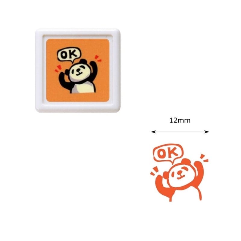 Mini Japanse Stempel - Panda OK