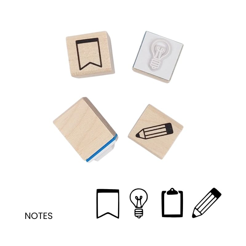 Mini Tampon Japonais Bullet Journal - Notes