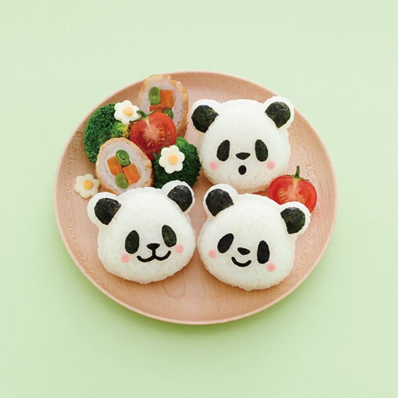 Panda Hoofd Onigiri Vorm