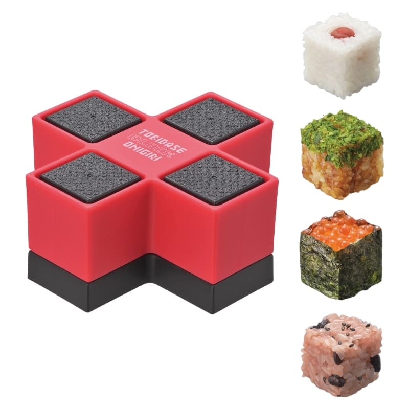 Spring eruit! rijstblok Onigiri vorm