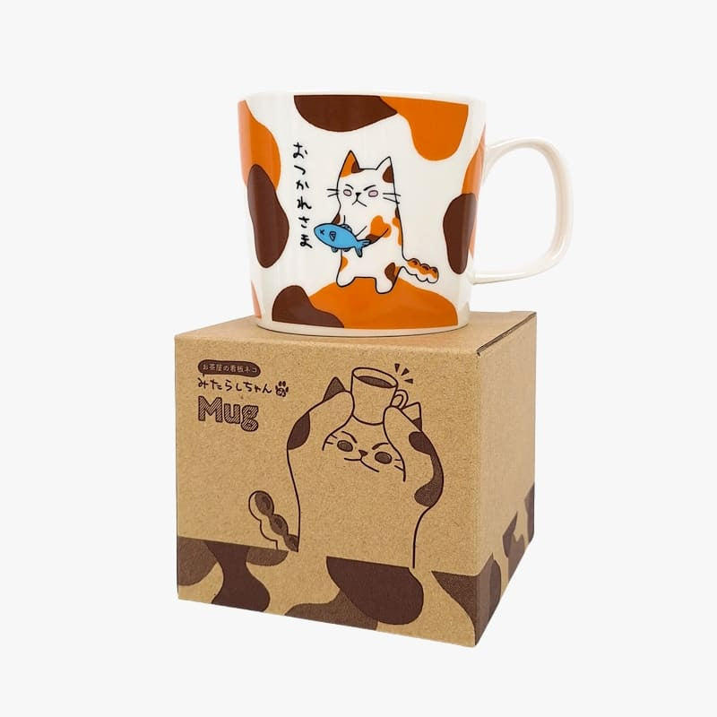 Mug japonais Mikeneko ’Otsukaresama’