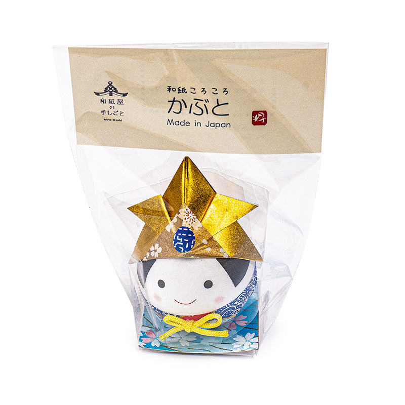 Okiagari Washi Papieren Figuur - Kabuto