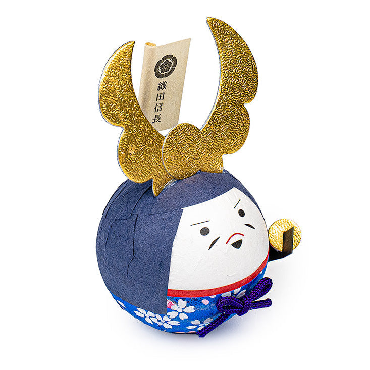 Okiagari Washi Papieren Figuur - Oda Nobunaga
