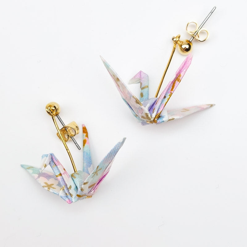 Origami Kraanvogel Oorbellen