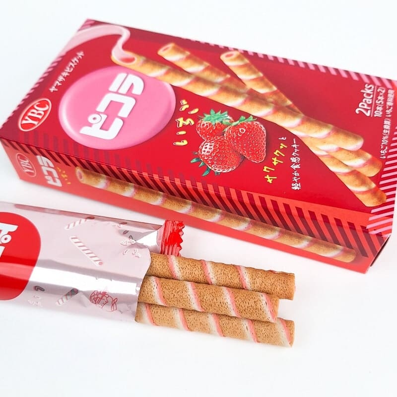 Picola - Opgerolde Koekjes - Aardbeiensmaak