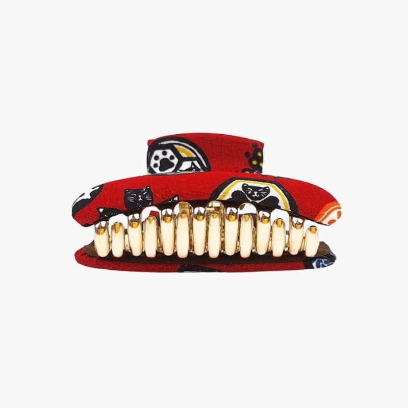 Japanse kat doek haarclip