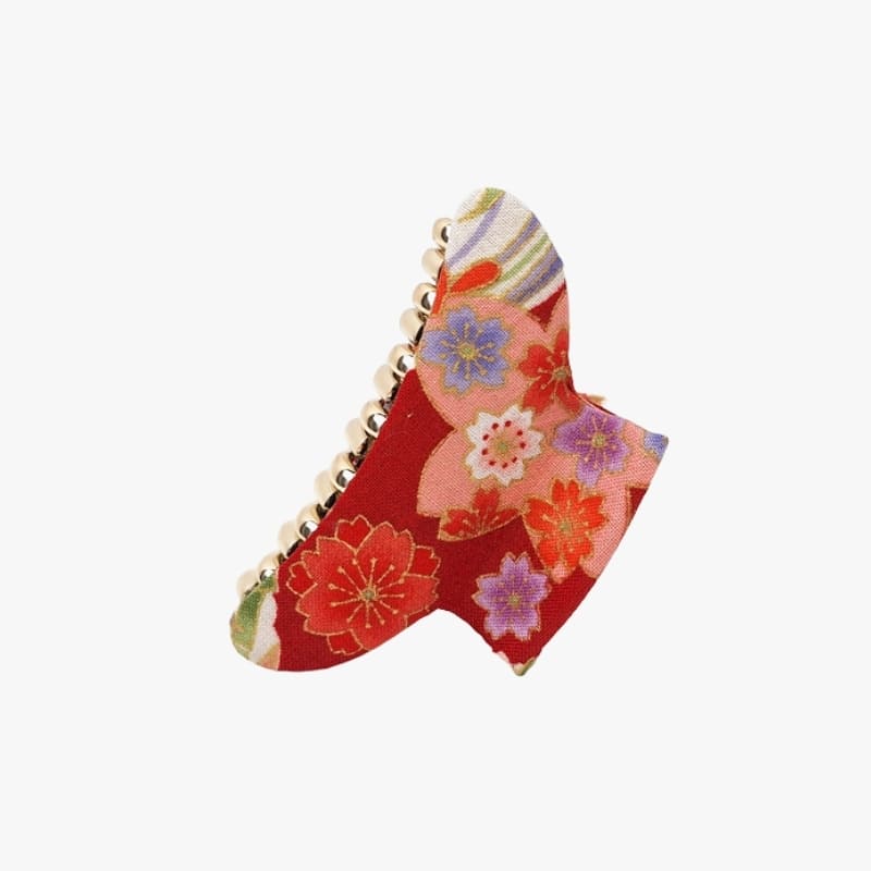 Japanse Haarclip Rode Stof