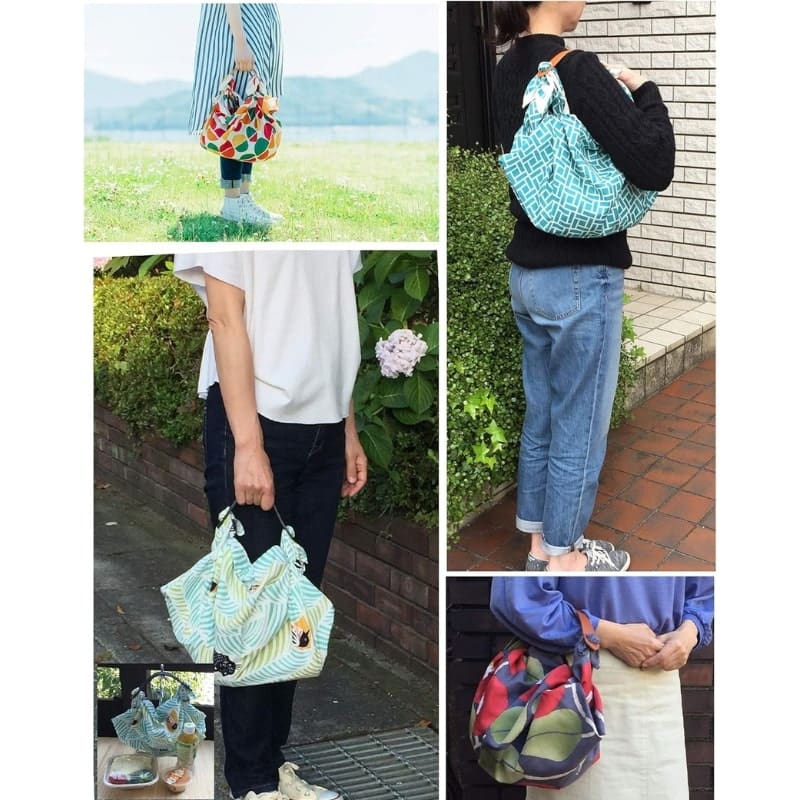 Poignée en Cuir Sac Furoshiki