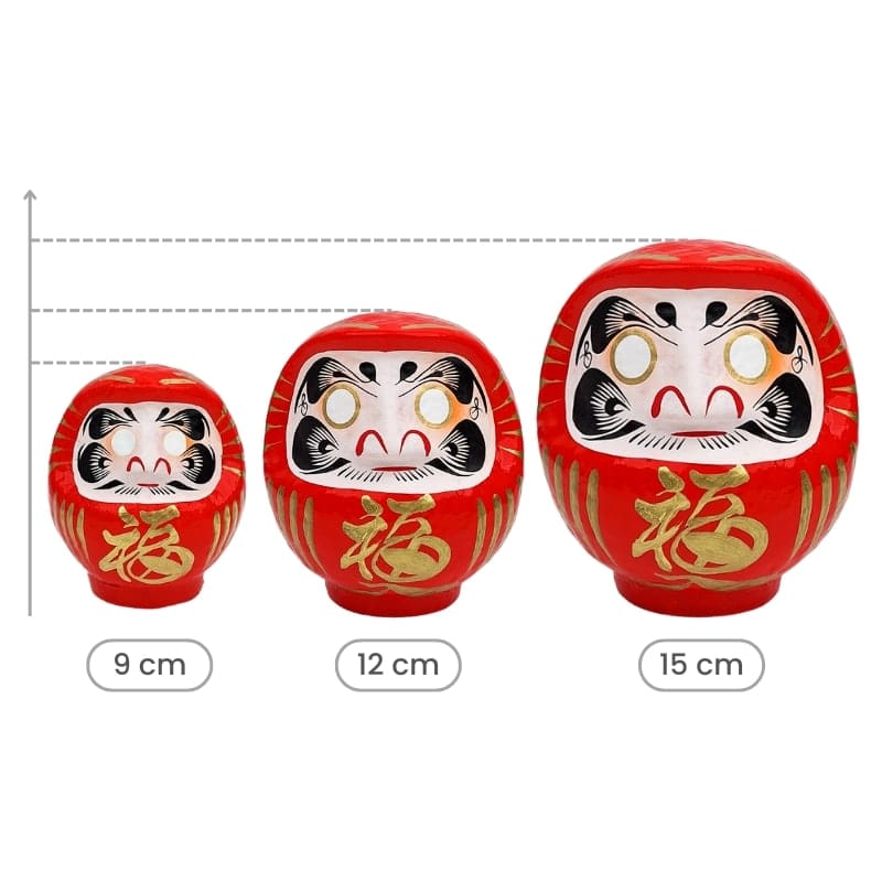 Rode Japanse Daruma – 9 tot 15 cm