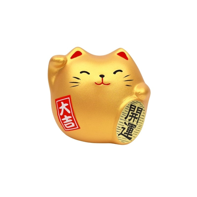 Ronde Maneki Neko - Goud
