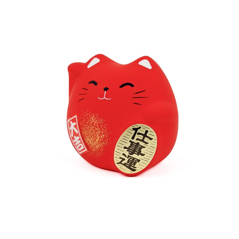 Ronde Maneki Neko - Rood