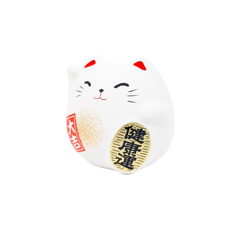 Ronde Maneki Neko - Wit