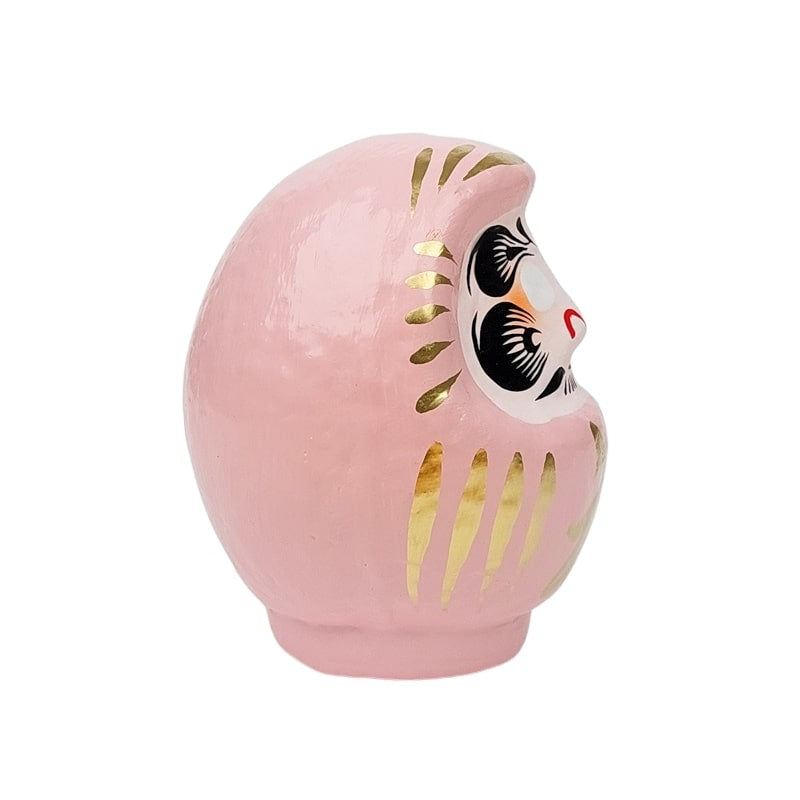Roze Japanse Daruma - 9 tot 15 cm
