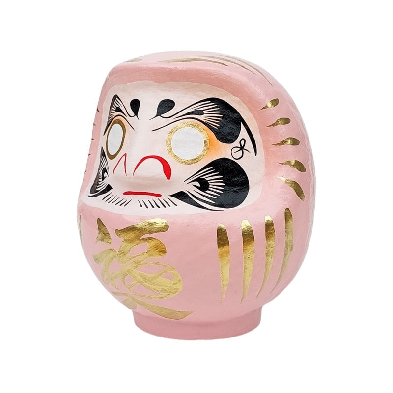 Roze Japanse Daruma - 9 tot 15 cm
