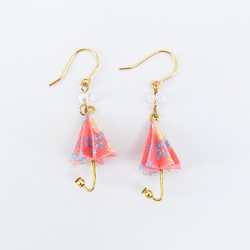 Roze Parasol Oorbellen