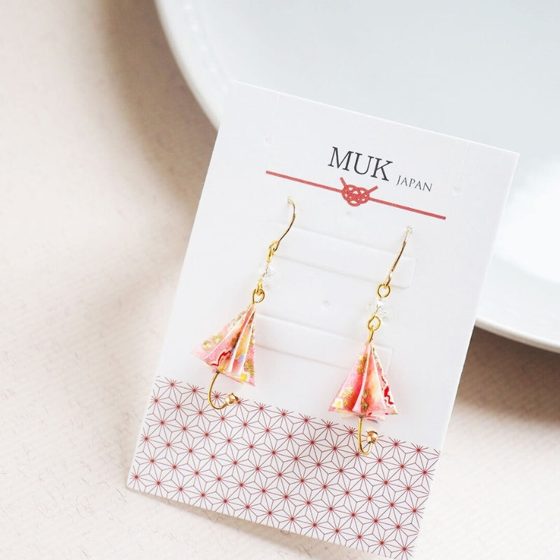 Roze Parasol Oorbellen