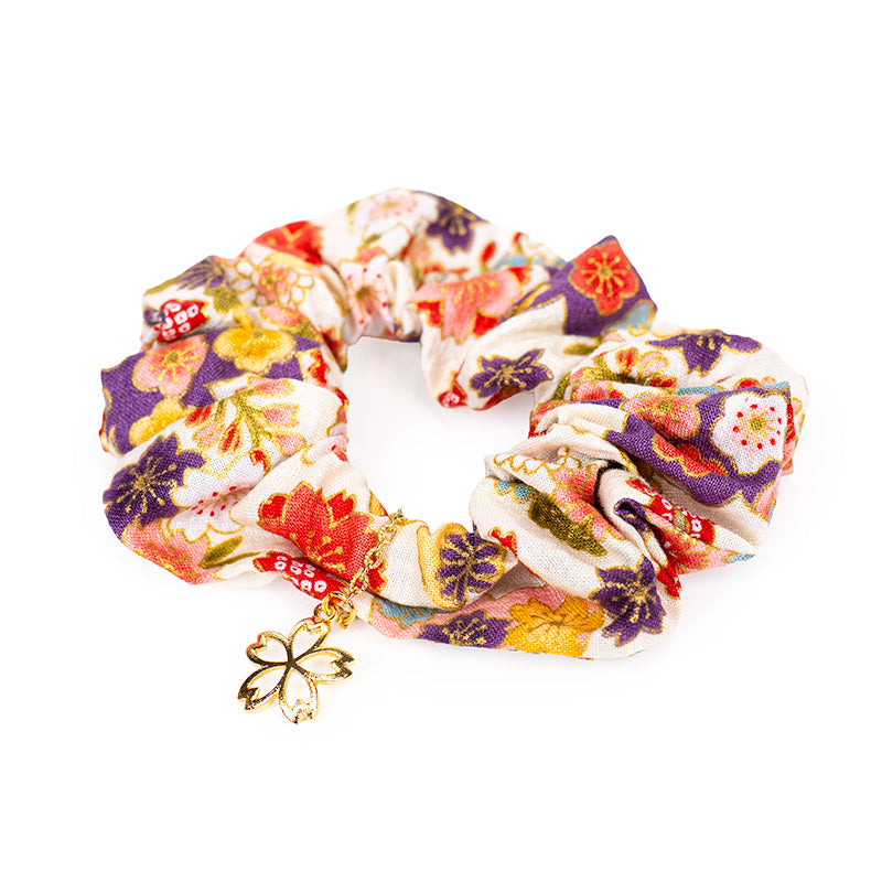 Scrunchie Haarelastiek Japans Wit