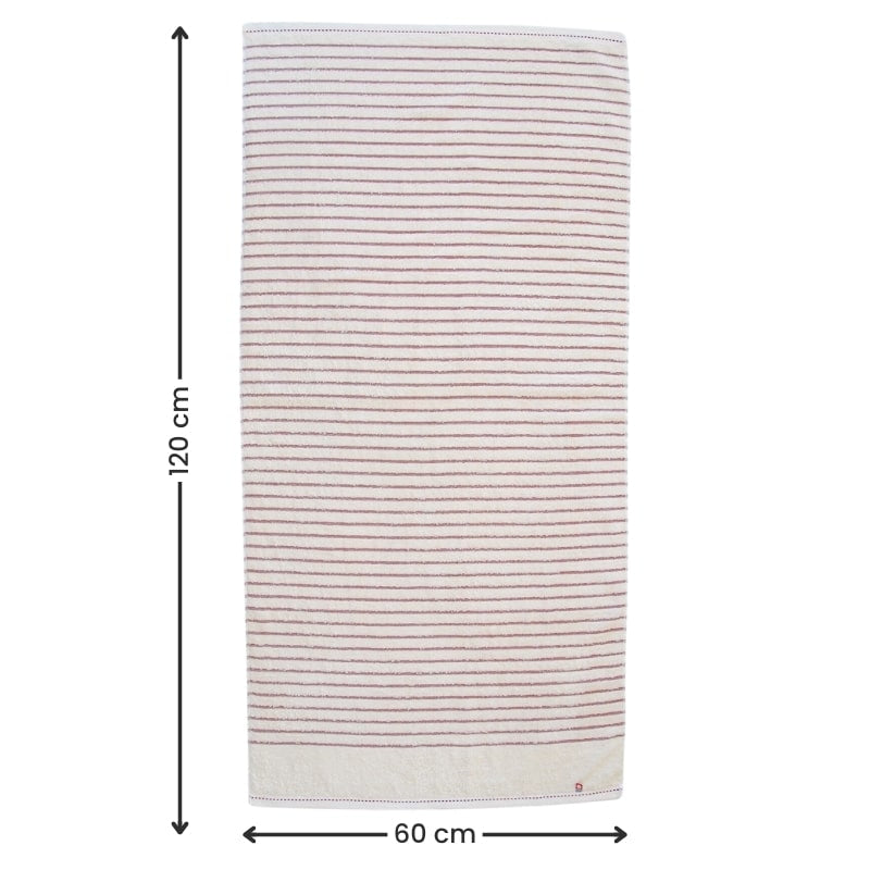 Japanse handdoek met rode strepen