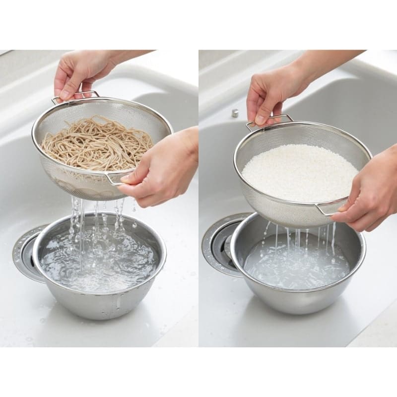 Japanse Rijstkom & Zeef Set