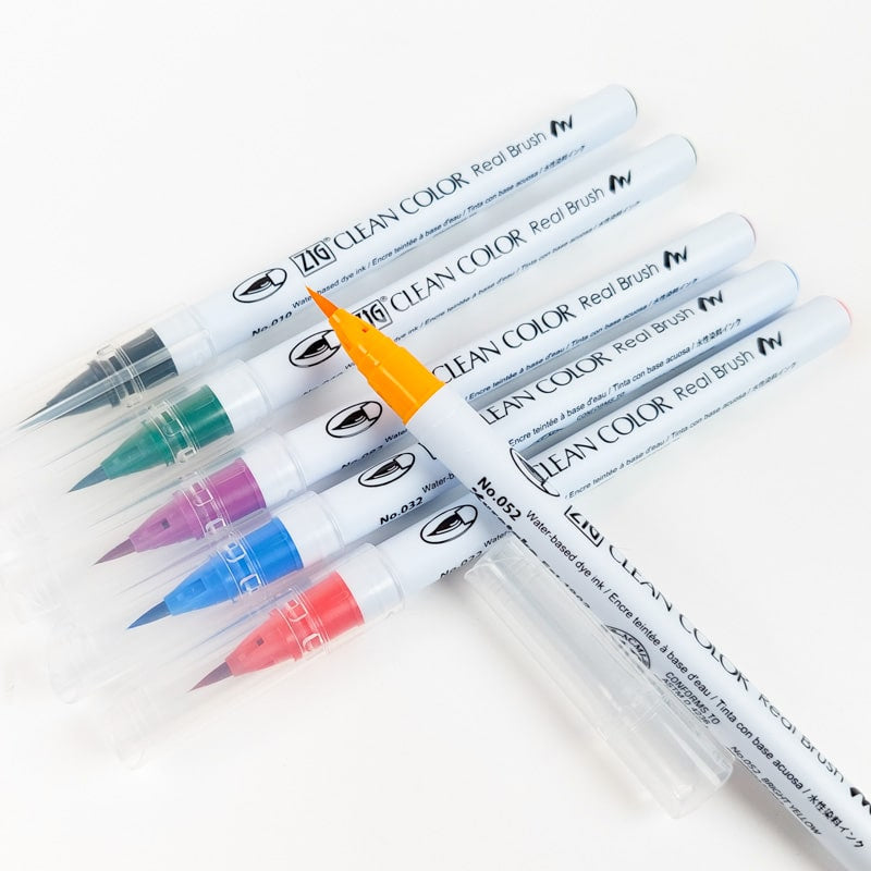 Set van 6 extra fijne penseelstiften