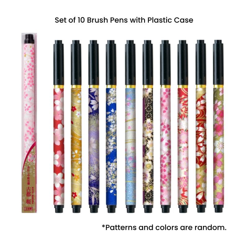 Set Van 10 Koto Sakura Brush Pennen